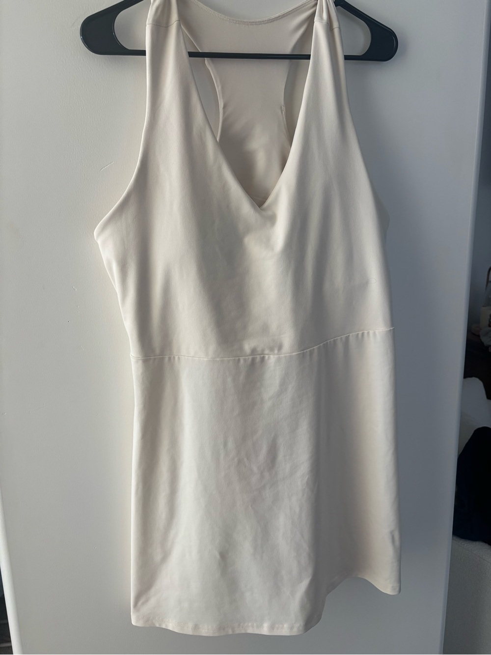 Fabletics Cream Backless Racerback Dress - Picture 2 of 2